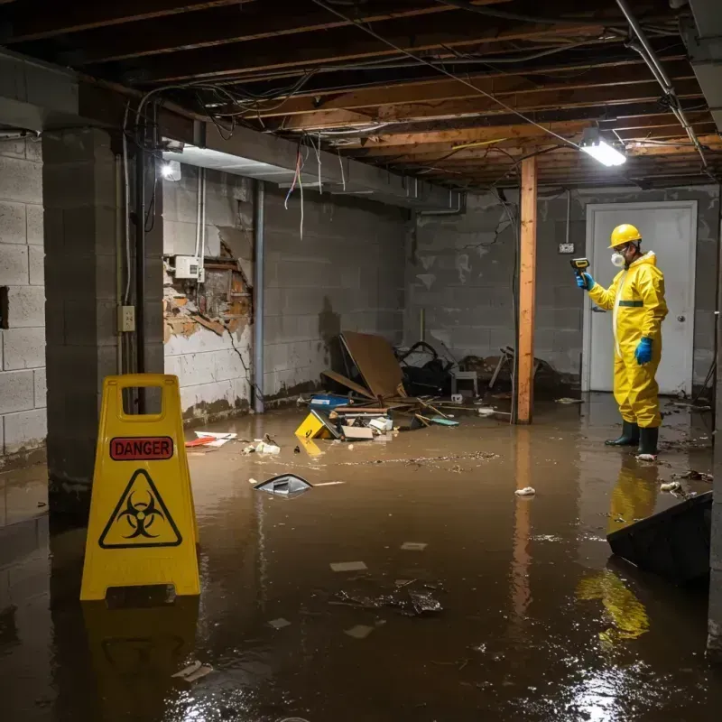 Flooded Basement Electrical Hazard in Union Parish, LA Property